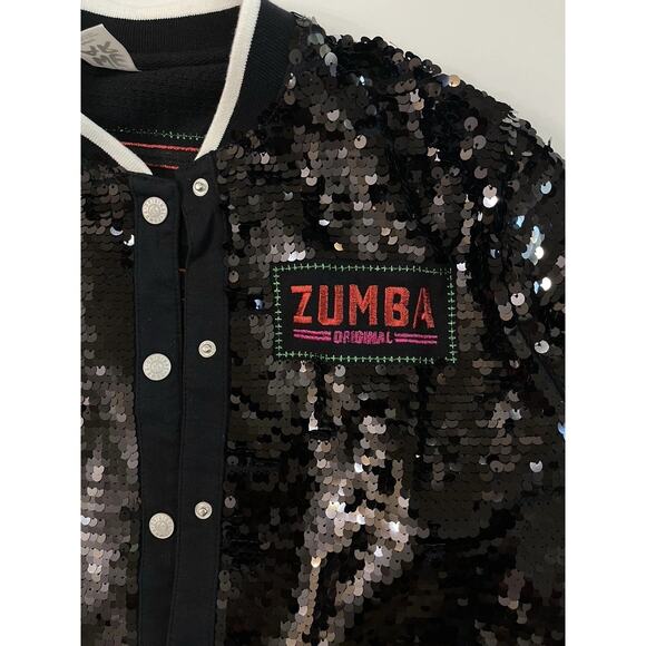 Zumba Sequin Jacket NWOT Size S - Picture 2 of 6